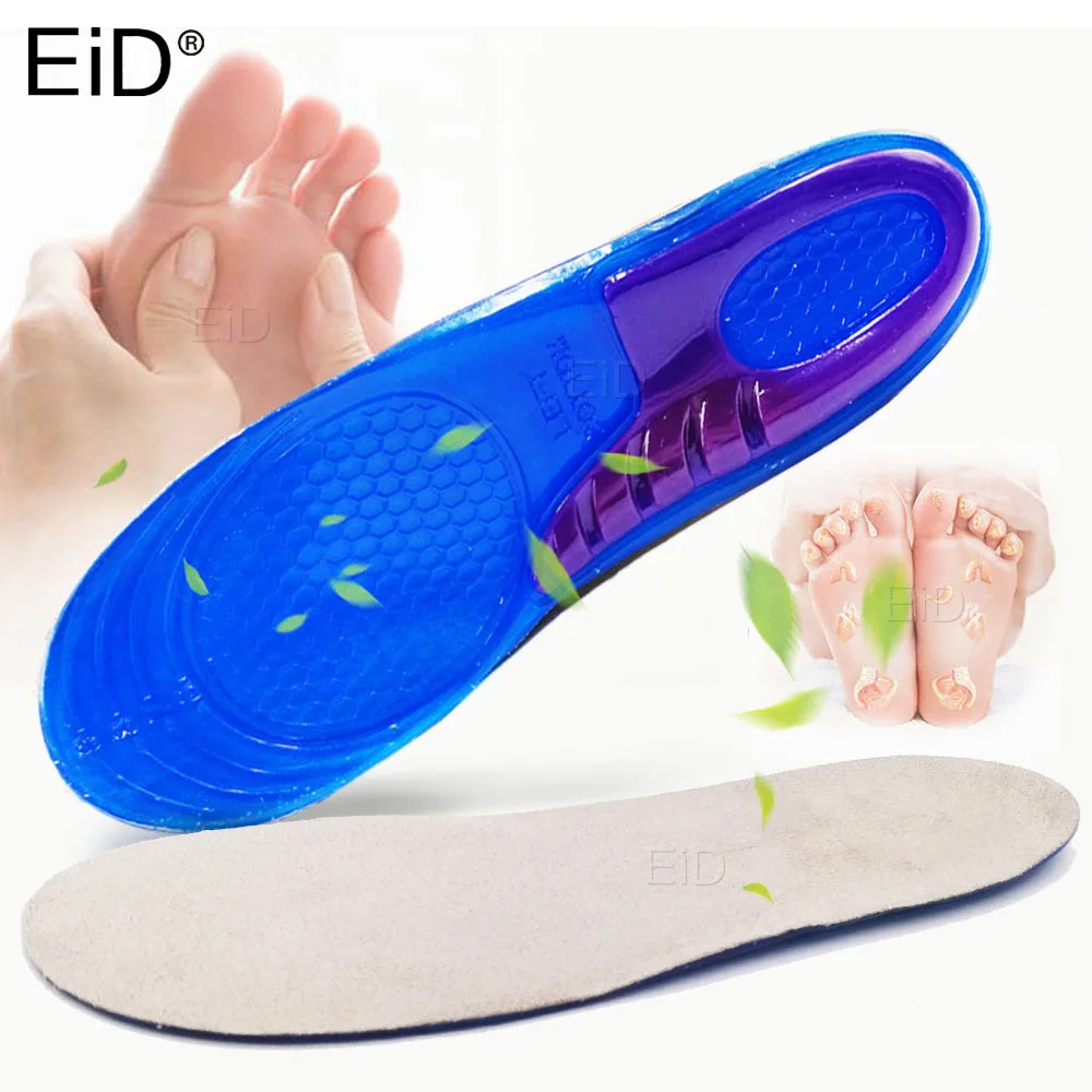 Top Trends: EiD Plus Size 48 Yard Silicon Gel Insoles Foot Care For Plantar Fasciitis Heel Spur Running Sport Insoles Shock Absorption Pads Shoppable Styles