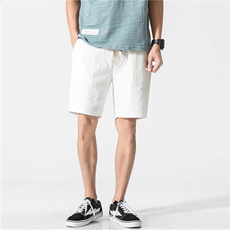 Top Trends: Shorts Men Cotton Linen Casual Shorts Mens Sweat Pants Summer Breathable Comfortable Drawstring Soft Shorts Men Streetwear Pants Shoppable Styles