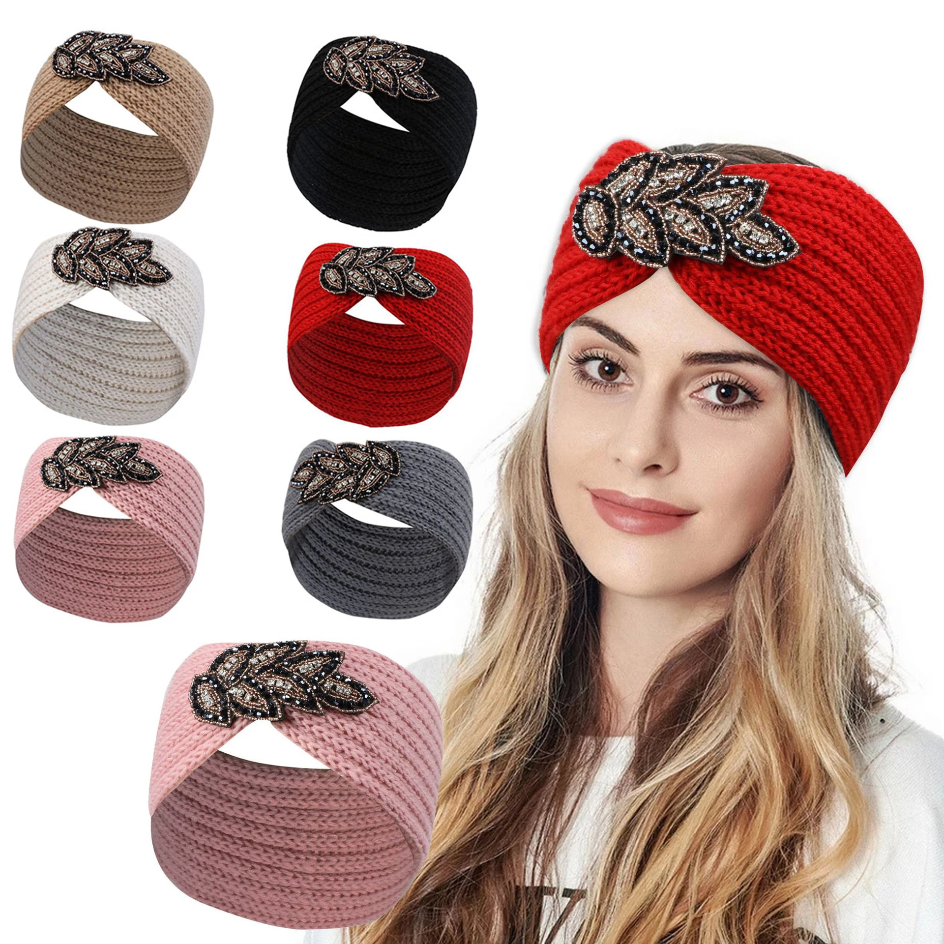 Top Trends: Fine Solid Color Winter Headbands For Women Girl Bowknot Woolen Handwork Knitting Hair Accessories Warm Headband Europe Headwear Shoppable Styles