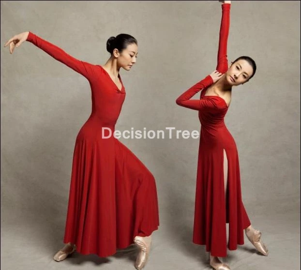 Top Trends: 2023 Ballroom Waltz Modern Dance Dress Ballet Dance Competition Dresses Standard Ballet Red Dancing Clothes Long Tango Dress Shoppable Styles