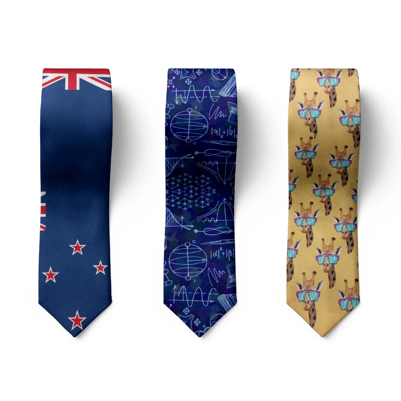 Top Trends: Nation Flag Ties For Man New Slim Casual Classic Polyester Necktie Fashion Men Tie For Wedding Christmas Party Male Tie Neckwear Shoppable Styles