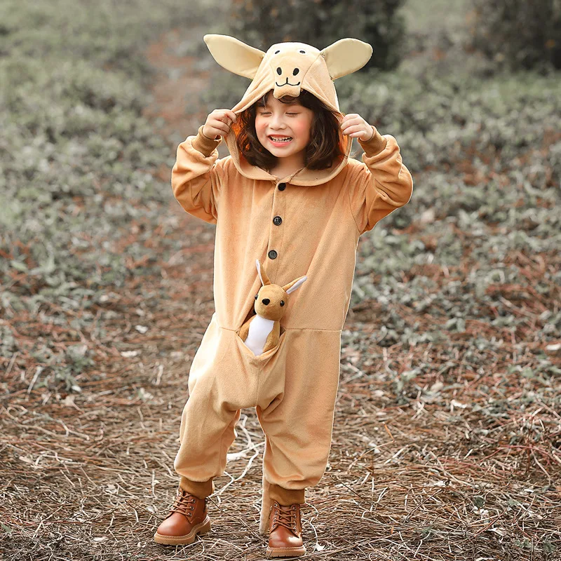 Top Trends: Umorden Halloween Costumes For Girls Lovely Kangaroo Costume Kids Child Pajamas Sleepwear Animal Theme Party Fancy Dress Shoppable Styles