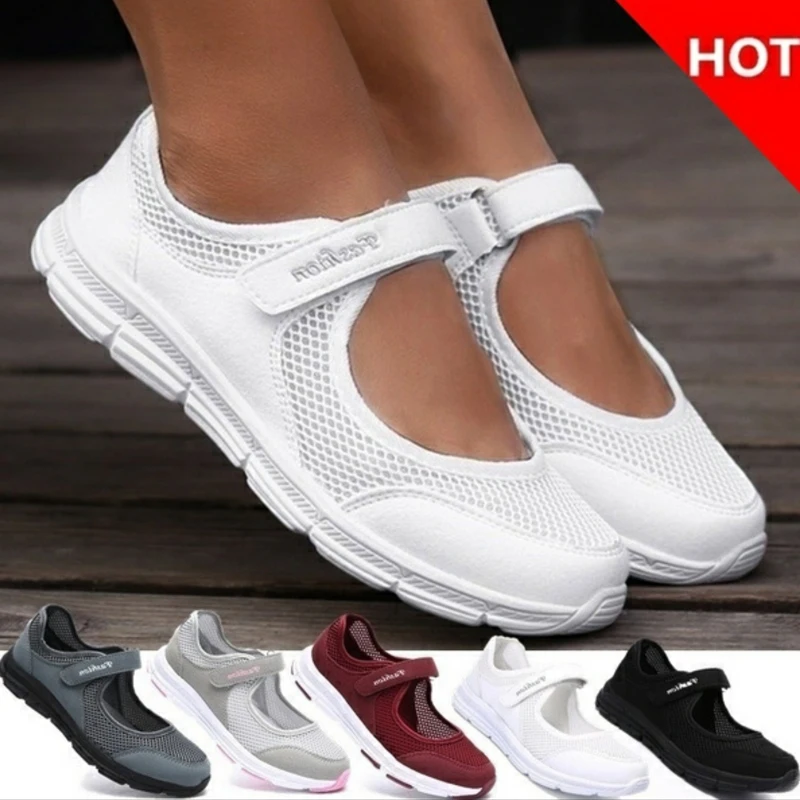 Top Trends: Women Sneakers Fashion Breathable Mesh Casual Shoes Zapatos De Mujer Plataforma Flat Shoes Women Work Shoes Comfortable For Work Shoppable Styles