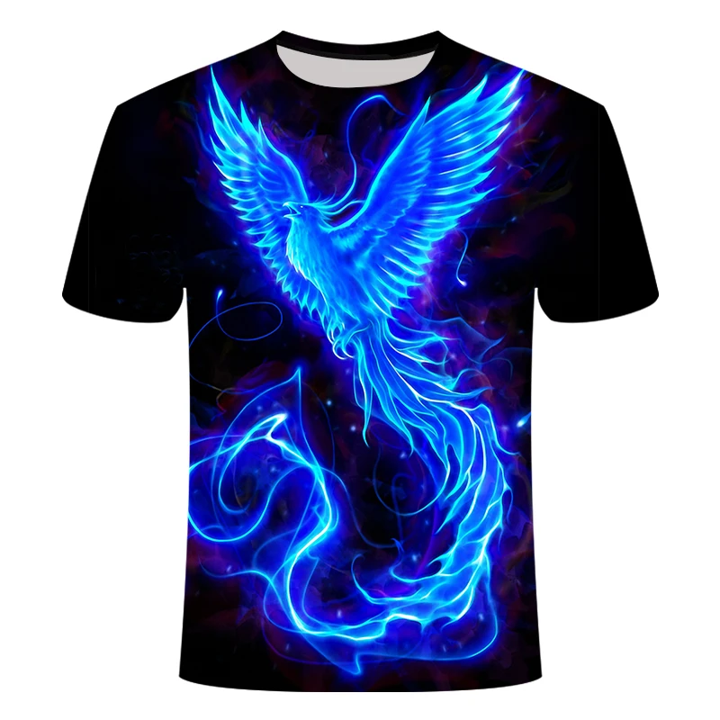 Top Trends: 2021 Smokey Bird Pattern Men's T-shirt Summer Fashion Cool Style Graphic Tee Interesting 3D Print Short Sleeve T-shirts Clothing Shoppable Styles