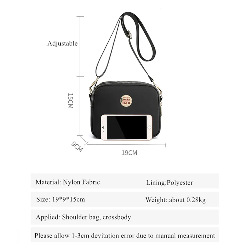 Top Trends: Vento Marea Small Crossbody Bags For Women 2020 Shoulder Bag Over The Shoulder Waterproof Phone Purse & Handbag 3 Zipper Pockets Shoppable Styles - Image 4