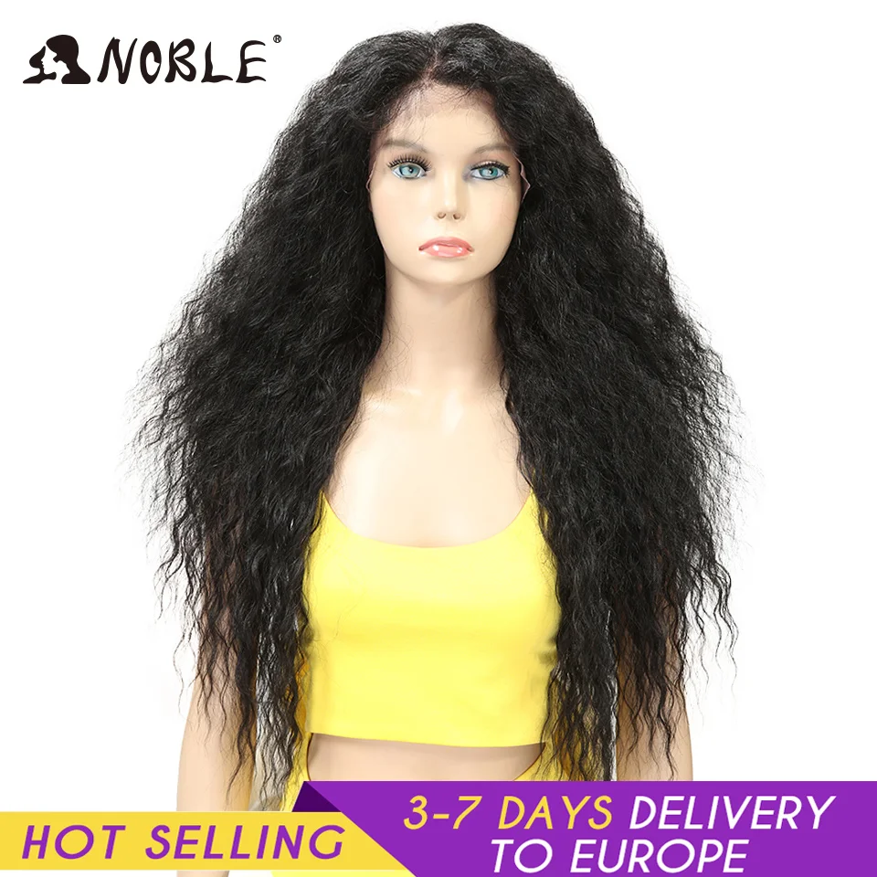 Top Trends: Noble Cosplay 13x4 Lace Front Wig Ombre Blonde Wig 30 Long Wavy Wig Lace Front Wigs For Black Women Synthetic Lace Front Wig Shoppable Styles