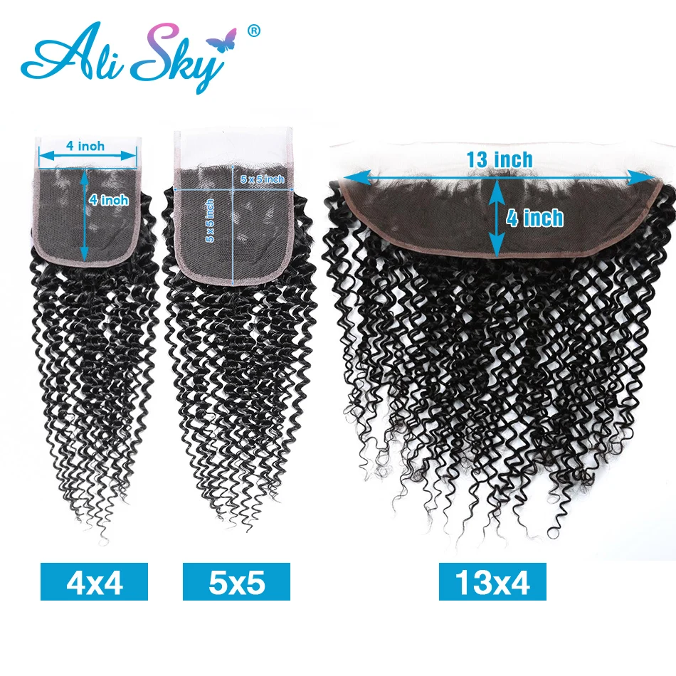 Top Trends: Afro Kinky Curly 20 22inch 13x4 Lace Frontal Only Ear To Ear 100% Real Human Hair Soft Transparent 4x4 5x5 Lace Closures Only Shoppable Styles