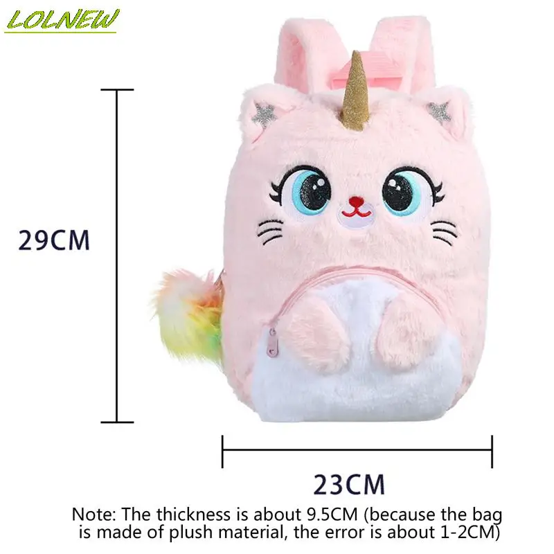 Top Trends: Children Cartoon Backpack Soft Plush Unicorn Backpacks Lovely Fashion Fur Girl Kindergarten School Bag Kid Gift Bookbag Dropship Shoppable Styles - Image 6