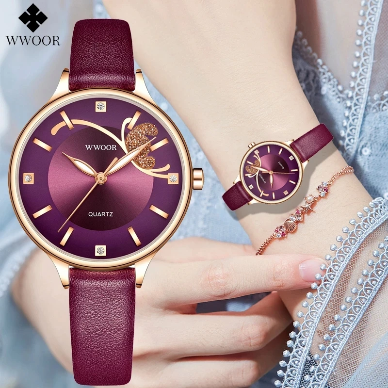 Top Trends: Ladies Watch Fashion WWOOR 2022 Japanese Movement Designer Womens Diess Watches Diamond Quartz Wrist Watch Gift Relogio Feminino Shoppable Styles