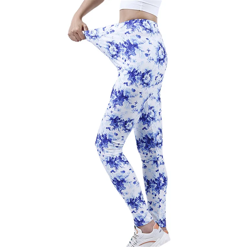 Top Trends: Hot New Spring Legging National Ethnic Style Retro Graffiti Paintings Printing Flowers Trousers Printed High Elasticity Leggings Shoppable Styles