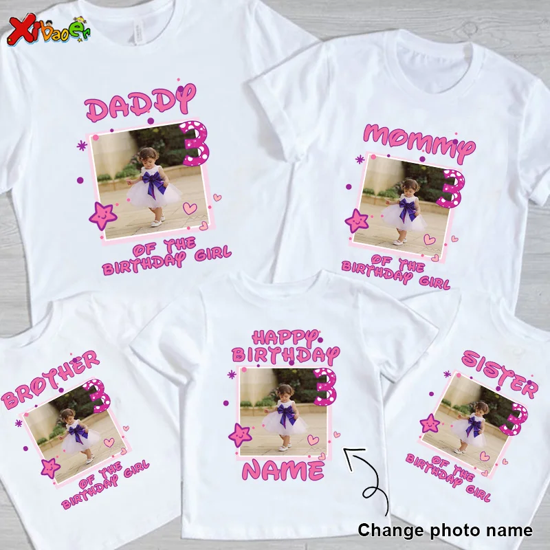 Top Trends: Family Birthday Shirt Matching Happy Birthday Girl Shirts Kids Shirt Baby Girl Clothing Children Mom Daughter Daddy Outfit Photo Shoppable Styles