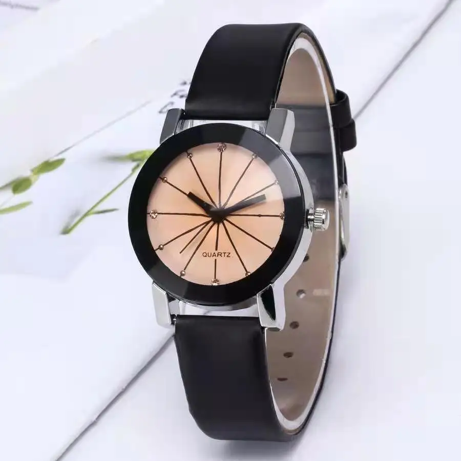 Top Trends: Fashion Lovers Convex Meridian Leisure Men And Women Quartz Watch Belt Watch Children Table Relogio Feminino Zegarek Damski Shoppable Styles