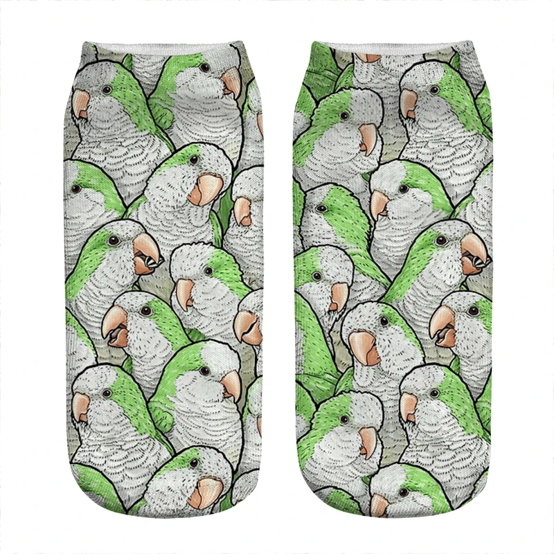 Top Trends: Women's Socks Kawaii Funny Cockatiels Galore Parrots Socks Woman Harajuku Happy Funny Novelty Cute Girl Gift Socks For Women Shoppable Styles - Image 4