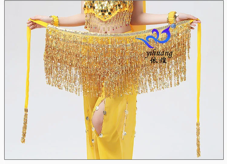 Top Trends: Women Boho Fringe Skirt Sexy Sequin Tassel Belly Dance Hip Scarf Rave Wrap Skirt Belt Performance Custume Skirt 2021 Shoppable Styles - Image 3