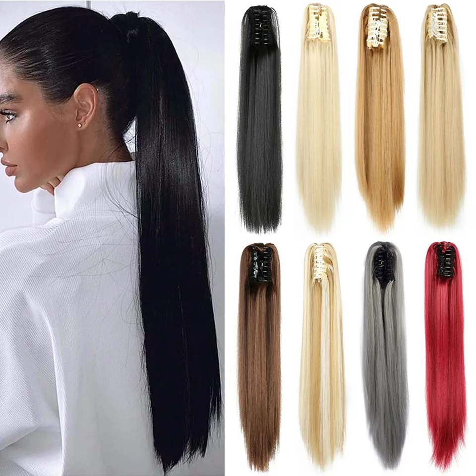 Top Trends: MyDiva Long Straight Grab Clip-In Syntheitc Ponytail Hair Extension Ponytail Extension Hair Hairpiece For Women Daily Party Shoppable Styles