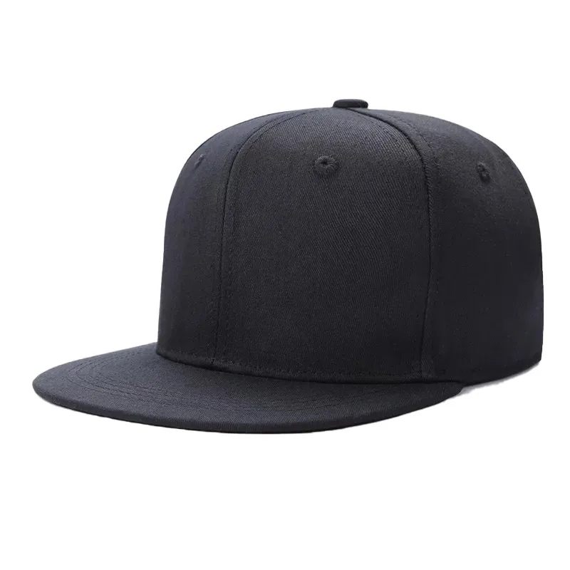 Top Trends: Solid Hip Hop Cap For Men Snapback Hat Women's Baseball Caps Adjustable Flat Brim Bill Plain Visors Boys And Girls Street Dance Shoppable Styles