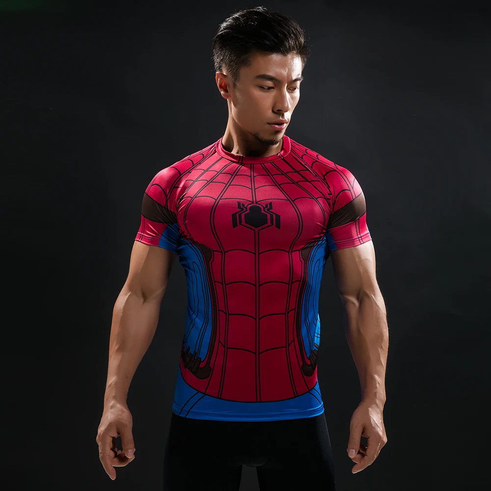 Top Trends: New Summer 3D Printed Men T Shirt Fashion Compression Comics Cosplay Costume T-Shirt Men Tops Tees Bodybuilding Mens Clothing Shoppable Styles