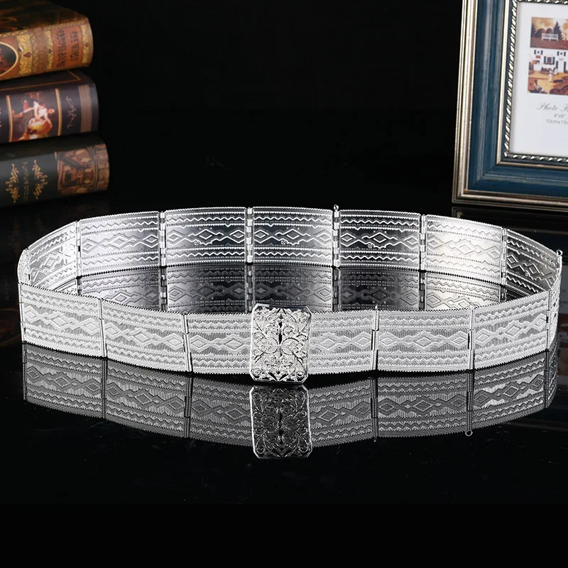 Top Trends: Moroccan Caftan Belt For Women's Wedding Dress Metal Belt Exquisite Court Carved Jewelry Waist Chain Shoppable Styles - Image 5