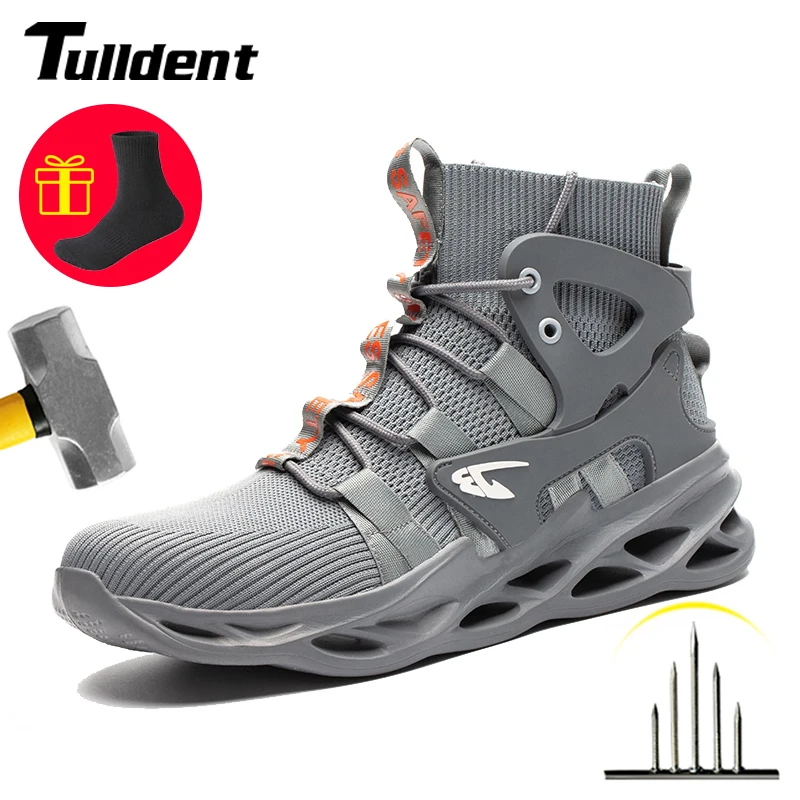 Top Trends: Man Safety Shoes Puncture-Proof Work Sneakers Lightweight Work Shoes Men Steel Toe Shoes Safety Boots Indestructible Shoes 2021 Shoppable Styles