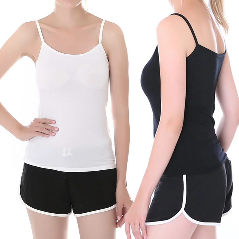 Top Trends: Women Yoga Vest Summer Girls Sexy Strap Sling Vest Camisoles Tops Ladies Cotton Sports Yoga Fitness Base Vest Tops Adjustable Shoppable Styles