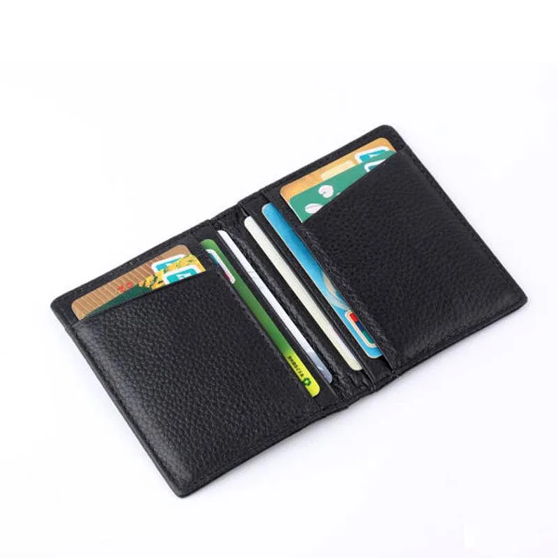 Top Trends: Fashion Men Short Purse Durable Cow Leather ID Credit Card Holder Money Bag Mini Wallet 2023 New Slim Thin Small Coin Pocket Shoppable Styles