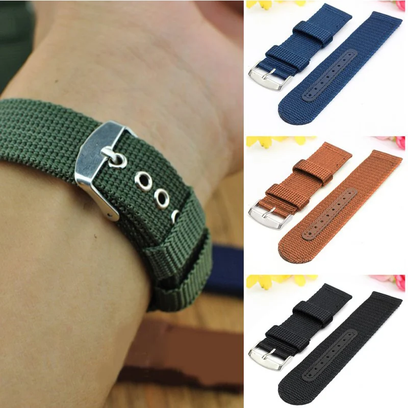 Top Trends: Nylon Mesh Watchbands Fashion Black Brown 20mm 22mm 24mm Womens Mens Sport Watch Band Strap Stainless Steel Buckle Accessories Shoppable Styles