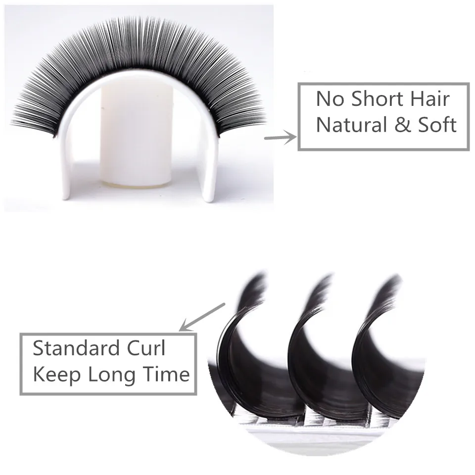 Top Trends: THINKSHOW All Size Eyelash Extension B C CC D Curl Individual Eyelashes Mink Lash Extension 0.03-0.25mm Thickness Eye Lash Shoppable Styles - Image 3