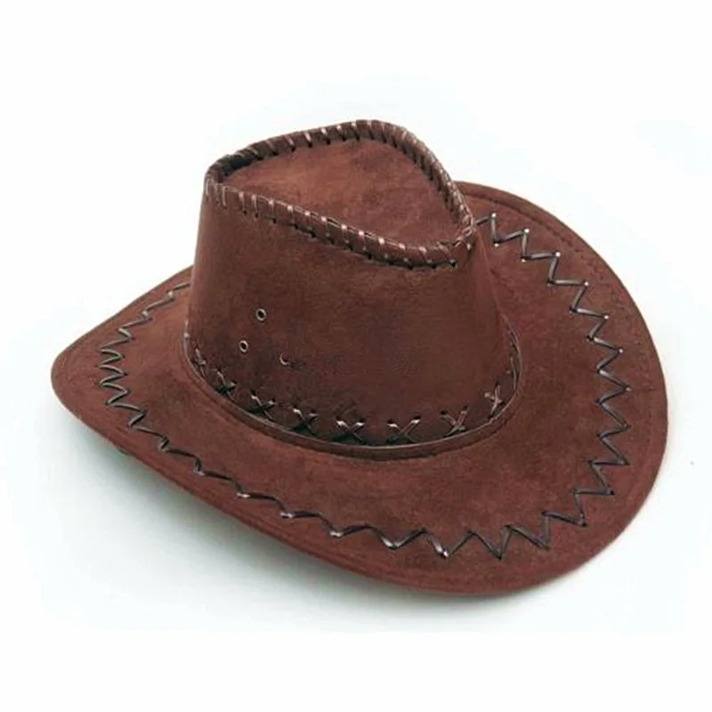 Top Trends: 2020 New Cowboy Hat Suede Look Wild West Fancy Dress Men Ladies Cowgirl Unisex Hat Hot Wholesale Drop Shipping Shoppable Styles