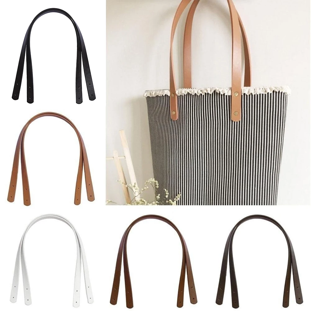 Top Trends: 2 Pcs Bag Belt Detachable PU Leather Handle Lady Shoulder Bag DIY Replacement Accessories Handbag Band Handle Strap Band Shoppable Styles