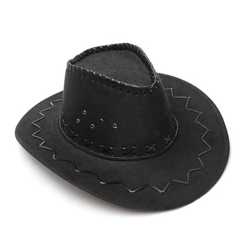 Top Trends: 2020 New Cowboy Hat Suede Look Wild West Fancy Dress Men Ladies Cowgirl Unisex Hat Hot Wholesale Drop Shipping Shoppable Styles - Image 2