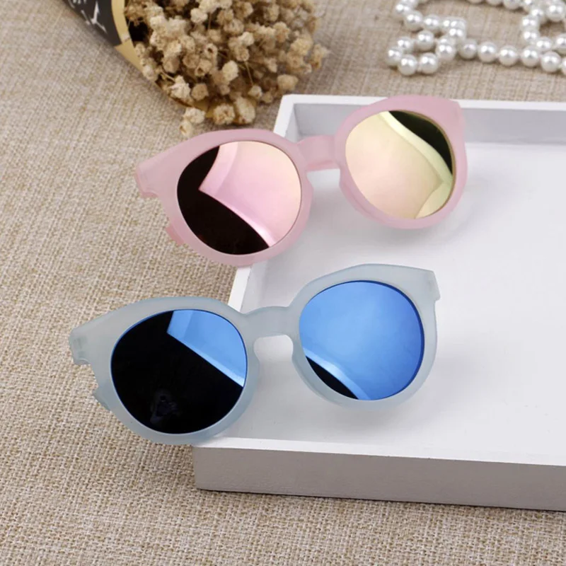 Top Trends: Zilead Kids Sunglasses Colorful Reflective Mirror Hot Boys Girls Kids Child Classic Retro Cute Sun Glasses Round Eyewear UV400 Shoppable Styles - Image 2