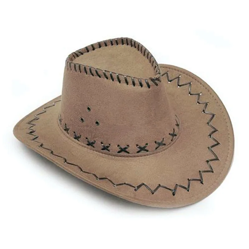 Top Trends: 2020 New Cowboy Hat Suede Look Wild West Fancy Dress Men Ladies Cowgirl Unisex Hat Hot Wholesale Drop Shipping Shoppable Styles - Image 3