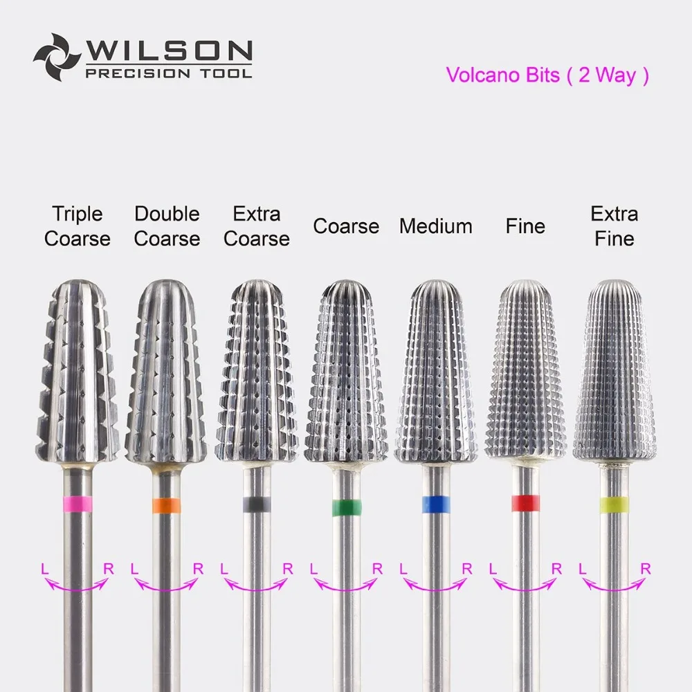 Top Trends: WILSON Volcano Bit 2 Way Nail Drill Bits Remove Gel Carbide Manicure Tool Hot Sale Free Shipping Nail Acces Shoppable Styles