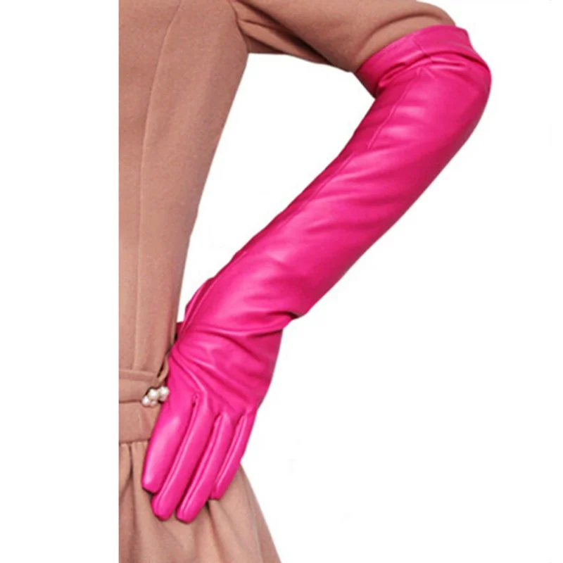 Top Trends: Ladies Women Opera Party Over Elbow Glove PU Leather Long Glove Shoppable Styles