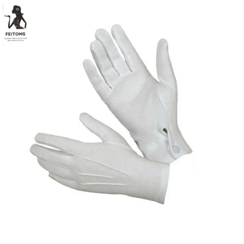 Top Trends: Womial 1Pair White Formal Gloves Tuxedo Honor Guard Parade Santa Men Inspection Gants 18feb6 Shoppable Styles