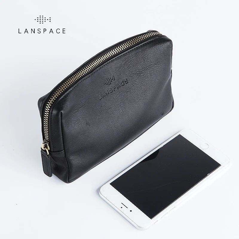 Top Trends: LANSPACE Men's Leather Wallet Fashion Coin Purses Holders Famous Brand Purse Shoppable Styles