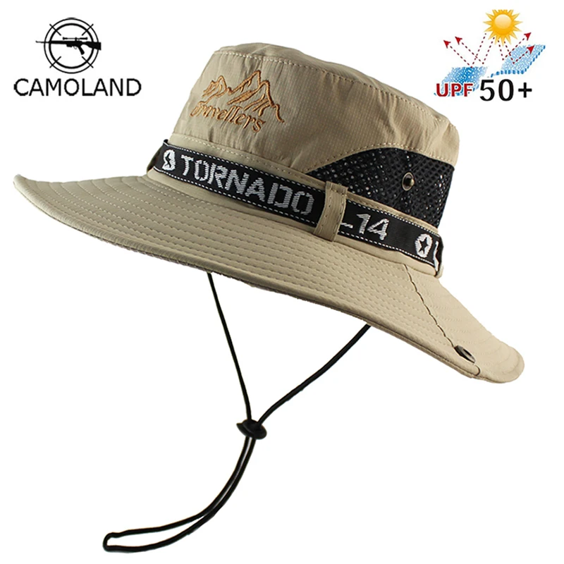 Top Trends: UPF 50+ Sun Hat Bucket Autumn Men Women Fishing Boonie Hat Sun UV Protection Long Large Wide Brim Mesh Hiking Outdoor Beach Cap Shoppable Styles