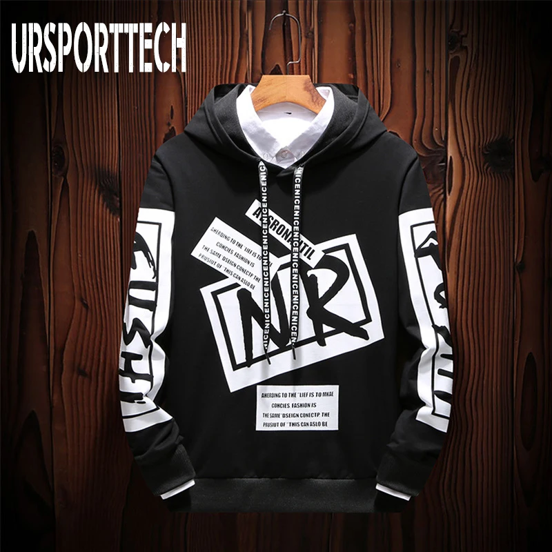 Top Trends: New Casual Oversized HOODIE Men Hip Hop Street Wear Letter Print Sweatshirts Skateboard Men / Woman Pullover Hoodies Male Hoodie Shoppable Styles