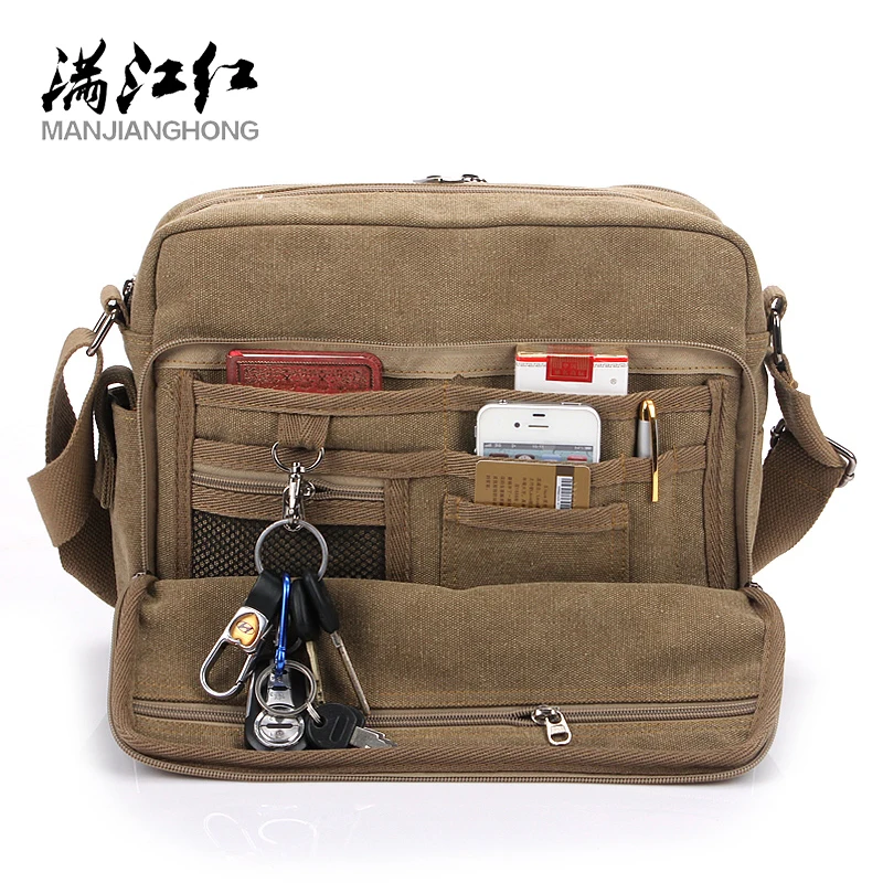 Top Trends: Multifunction Canvas Men Bags For Teenager Fashion Male Mochila Leisure Shoulder Bags High Quality Men Travel Bags 8 Color Bags Shoppable Styles