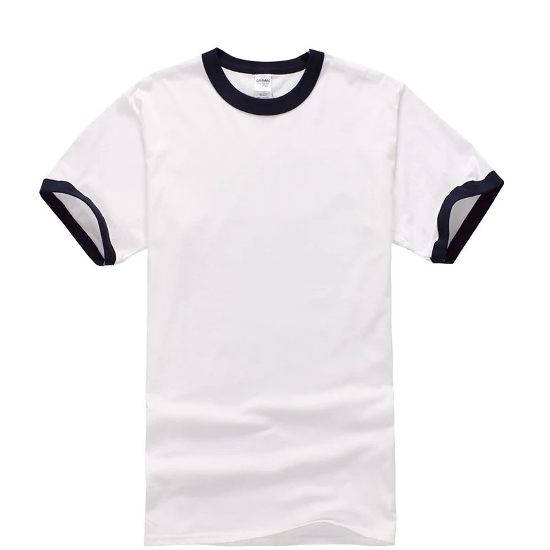 Top Trends: GILDAN New Style Rock Summer Men T Shirt Short Sleeve Tops Tees Casual White With Contrast Collor And Sleeves T Shirts For Men Shoppable Styles - Image 4