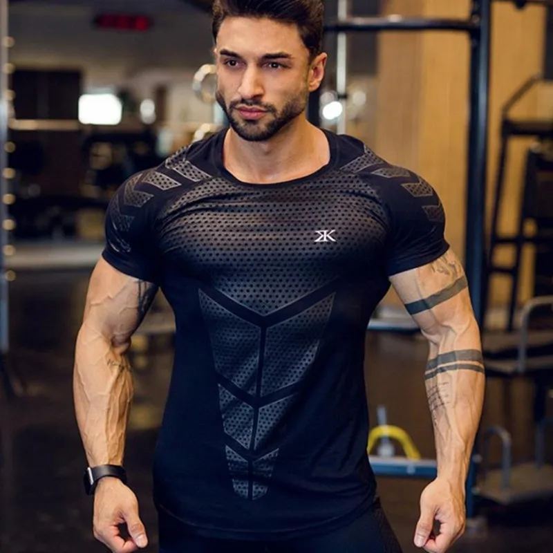 Top Trends: 2023 New Large-type Men Compression T-shirt Men Sporting Skinny Tee Shirt Male Gyms Running T-shirt Fitness Sports Men T-shirts Shoppable Styles