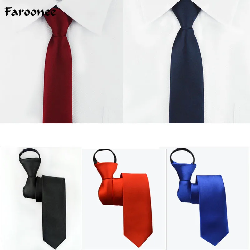 Top Trends: Necktie Zipper Lazy Tie Men Solid Ties Business For Man Handkerchief Bowtie Mens Wedding Shirt Accessories Formal Ties New Shoppable Styles