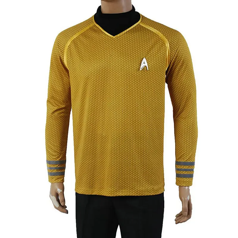 Top Trends: Startreks Costumes Cosplay ST Captain Kirk Gold Adult Men Cosplay Costumes For Halloween Shoppable Styles - Image 2