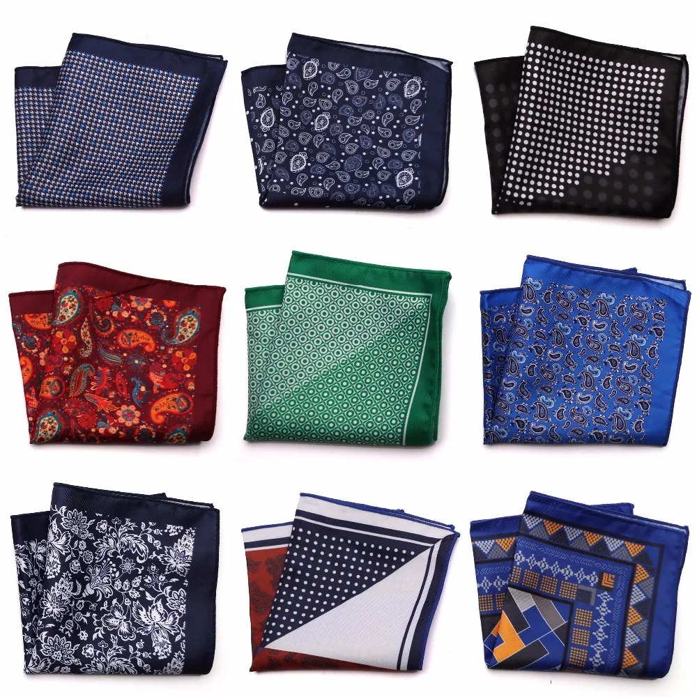 Top Trends: Tailor Smith New Designer Pocket Square Printed Microfiber Paisley Checked Fashion Handkerchief Dot Paisley Floral Stye Hanky Shoppable Styles