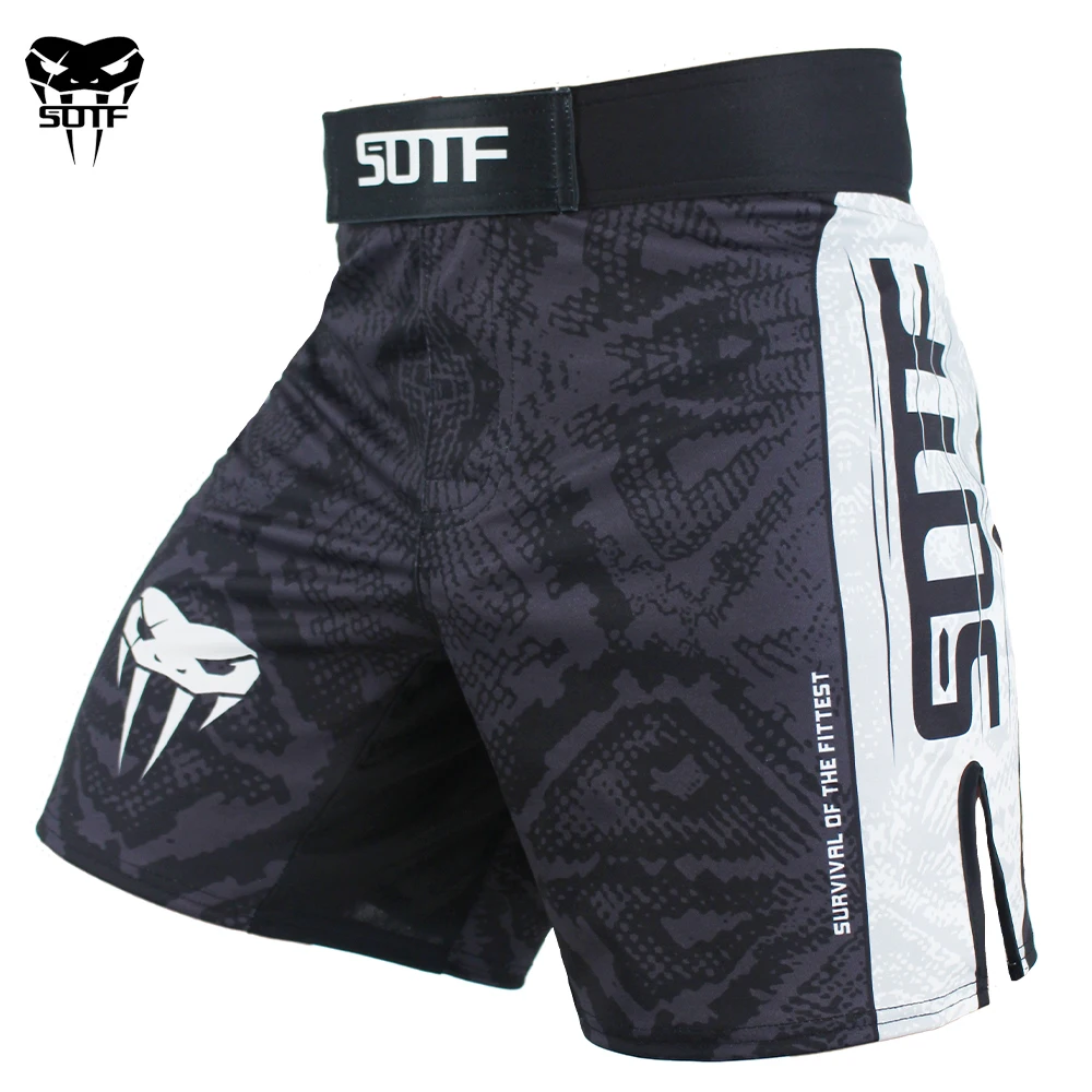 Top Trends: SOTF Snake Scale Fitness Breathable Sports Ferocious MMA Boxing Shorts Tiger Muay Thai Mma Shorts Fight Shorts Kickboxing Boxing Shoppable Styles