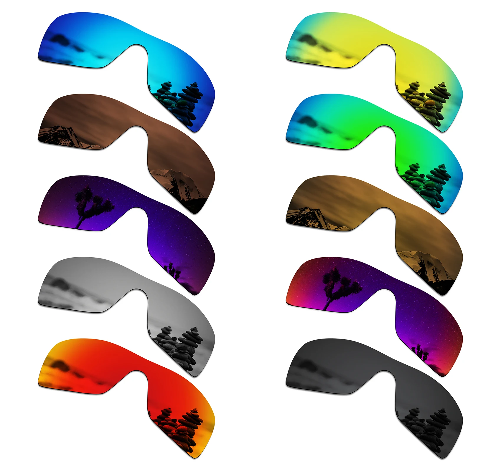 Top Trends: SmartVLT Polarized Replacement Lenses For Oakley Batwolf Sunglasses - Multiple Options Shoppable Styles