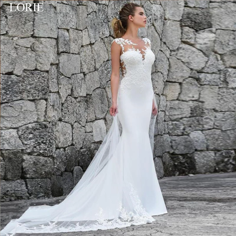 Top Trends: LORIE Mermaid Wedding Dresses Turkey 2020 Lace Appliques Bridal Dress Custom Made Wedding Gown Vestidos De Noiva Plus Size Shoppable Styles