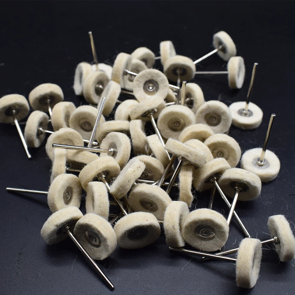 Top Trends: 100 Piece Wool Felt Polishing Buffing Wheel 2.35mm Shank Mini Drill Grinder Dremel Accessories Shoppable Styles