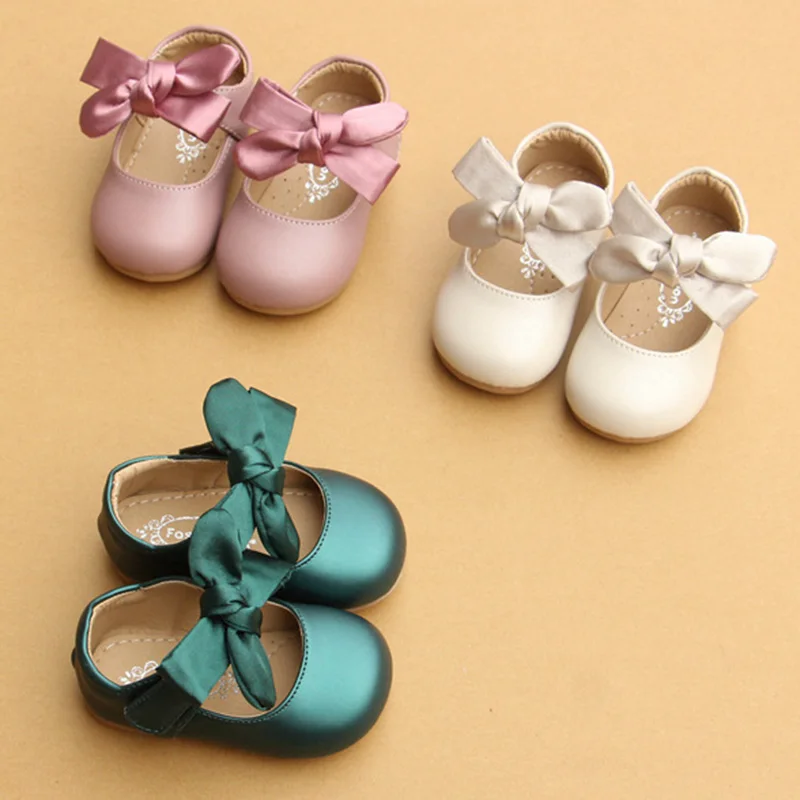 Top Trends: Chinese Style Bow-Knot Baby Newborn Toddler Girl Crib Shoes Pram Soft Sole Prewalker Anti-slip Baby Shoes Shoppable Styles