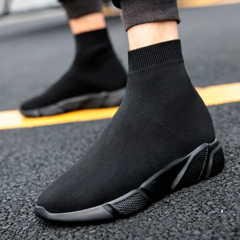 Top Trends: MWY Mens Shoes Casual Warm Stretch Socks Sneakers Zapatos De Hombre Non Slip Mens Trainers Outdoor Walking Shoes Plus Size Shoppable Styles